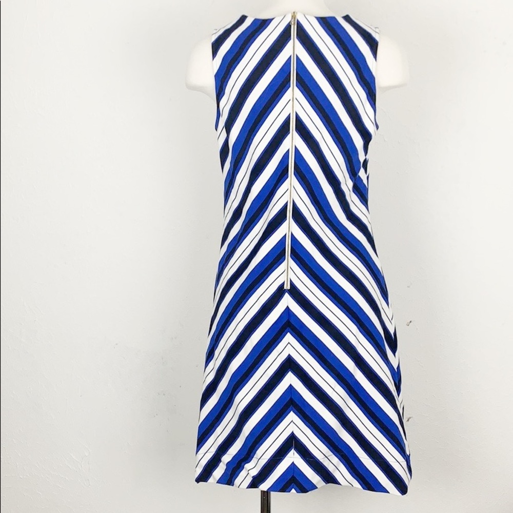 A Pea in the Pod Taylor Black & Blue Shift Dress - Picture 5 of 7